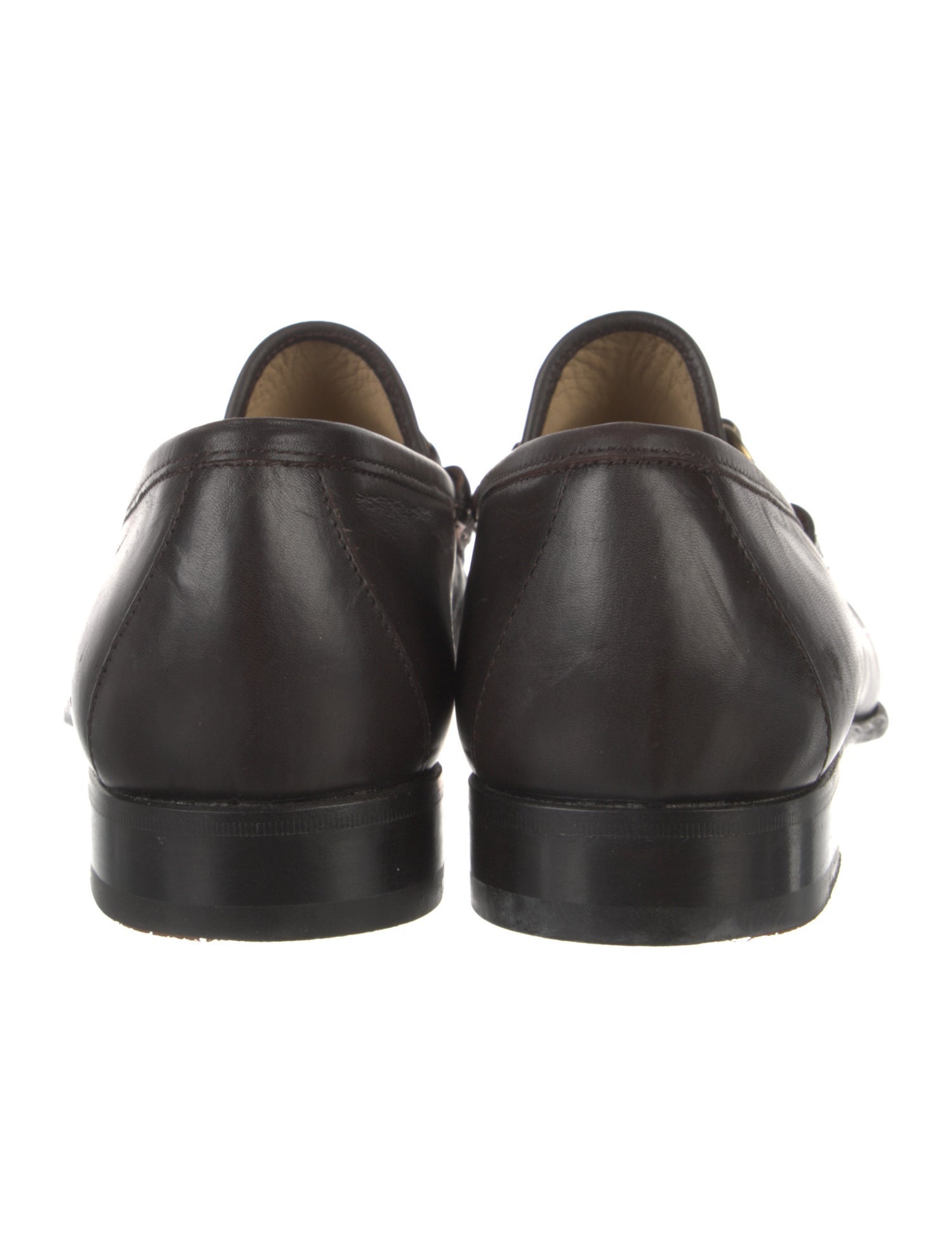 Gucci Horsebit Accent Leather Loafers